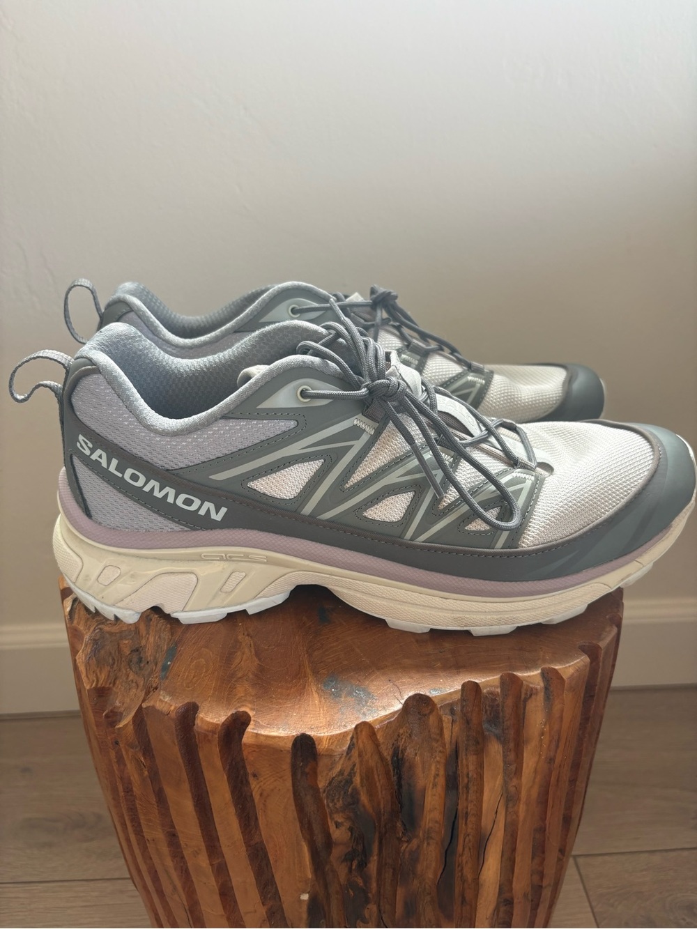 Salomon Men's Gray and Light Purple Trail Sneakers Xt-6 Expanse